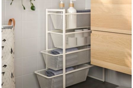 slim storage basket drawers from ikea