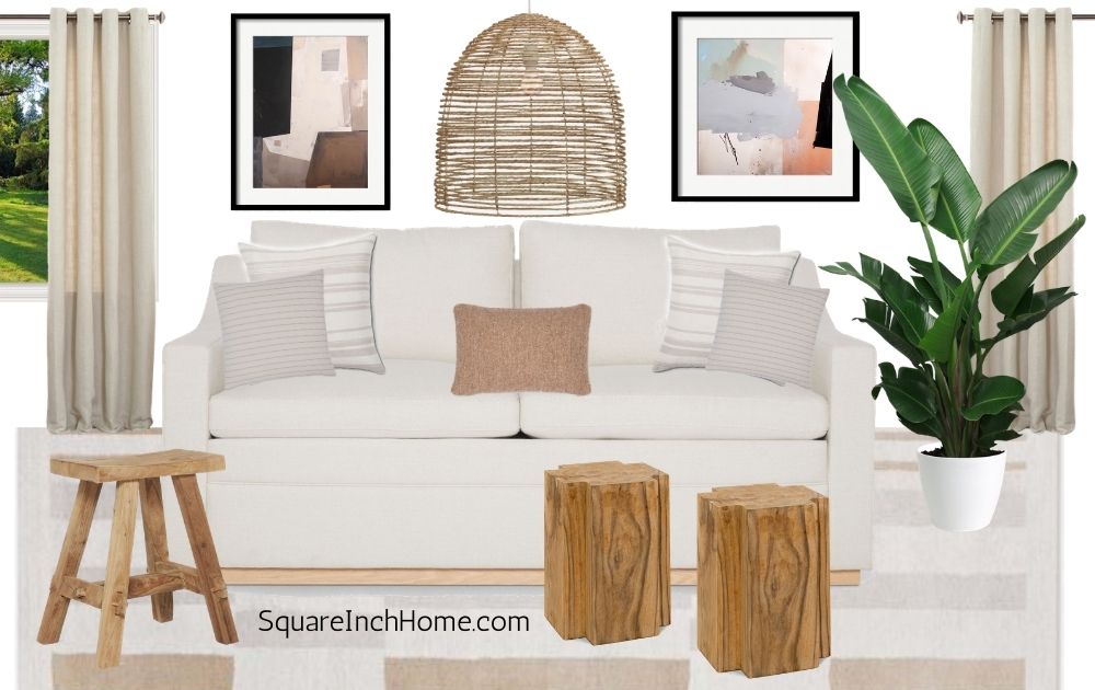Mood Board Monday: Cozy California Living Room (Small-Space Style!)