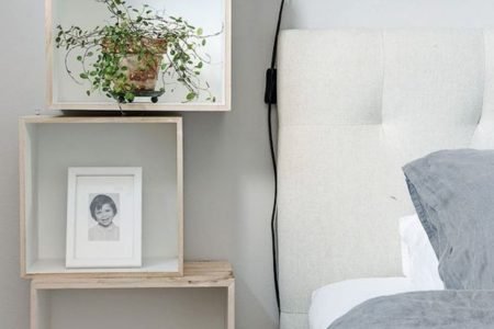 creative nightstand alternatives for small bedroom