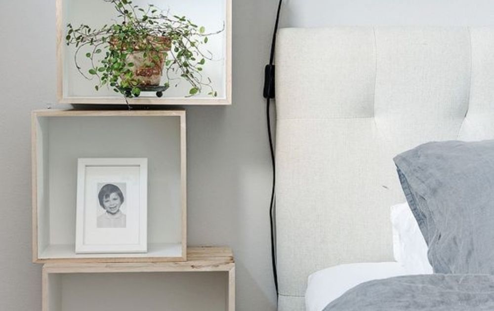 creative nightstand alternatives for small bedroom