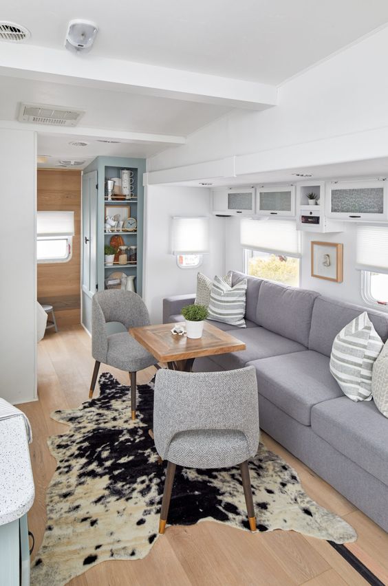 bright and modern rv tiny home