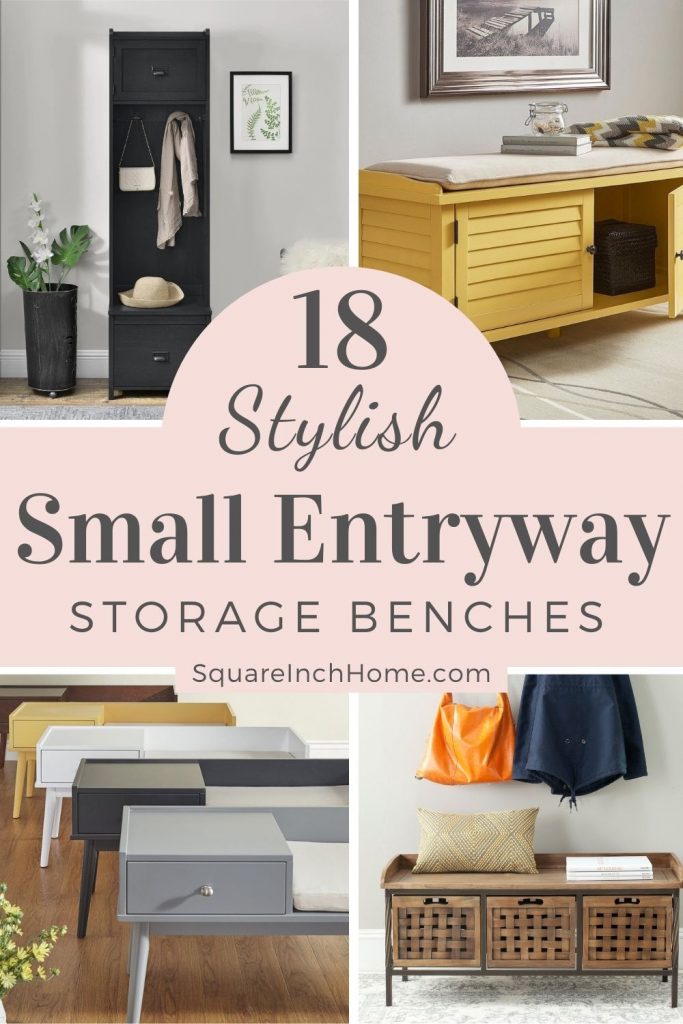 small entryway storage bench ideas