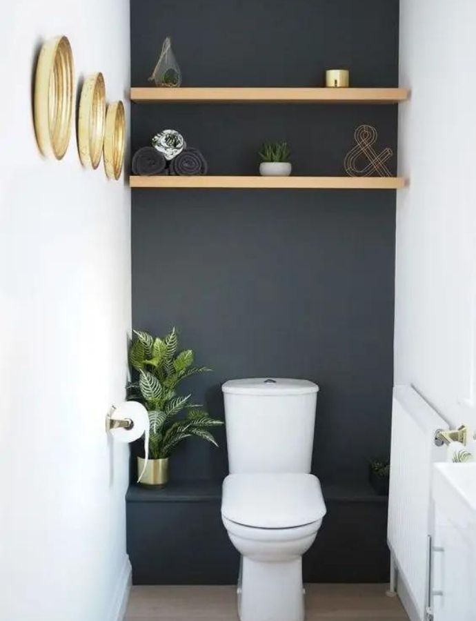 small bathroom accent wall ideas