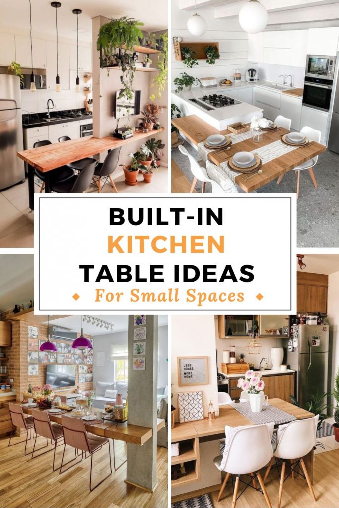 built in kitchen table ideas for small spaces